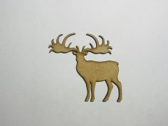 Laser Cut Elk Wood Cutout Unfinished Wood Craft Blank Free Vector