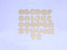 Laser Cut Bubble Letters Free Vector