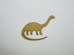 Laser Cut Brontosaurus Shape Wood Craft Cutout Free Vector