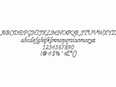 corsva-text dxf File