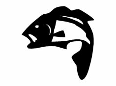 Fisherman Fish dxf File