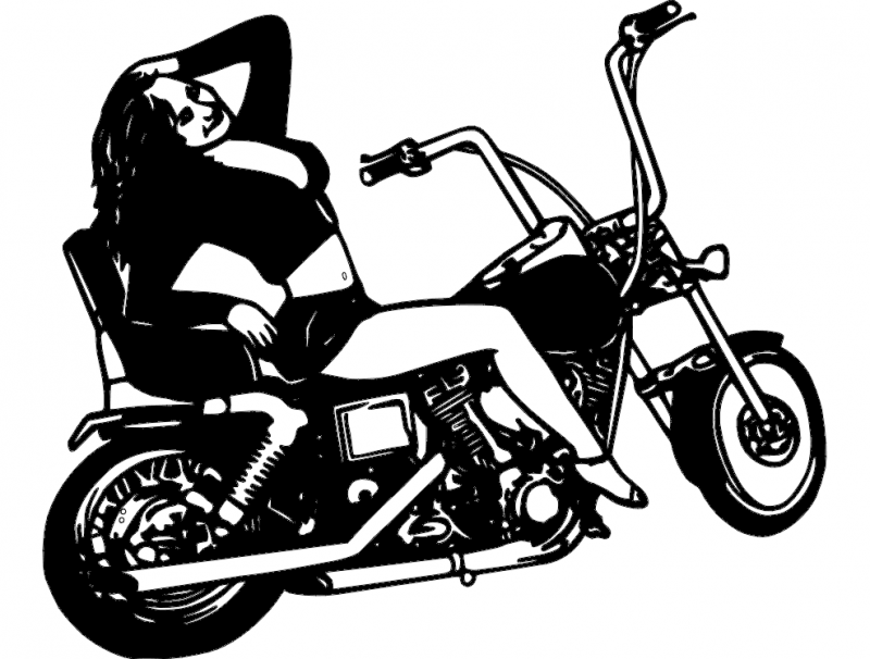 Harley Girl dxf File Free Download 3axis co