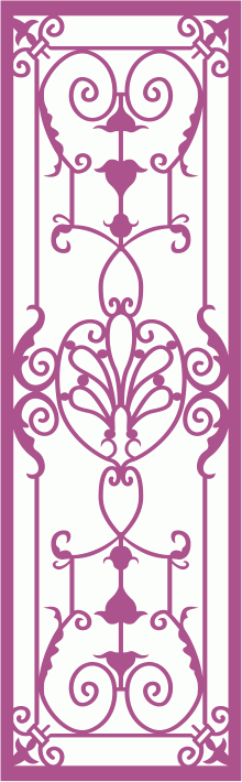 Wrought Iron Grille Pattern Free Vector