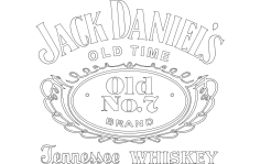 Jack Daniel’s Tennessee Whiskey logo dxf File