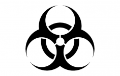 Biohazard Symbol dxf File