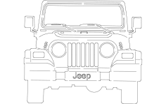 Jeep Front dxf File