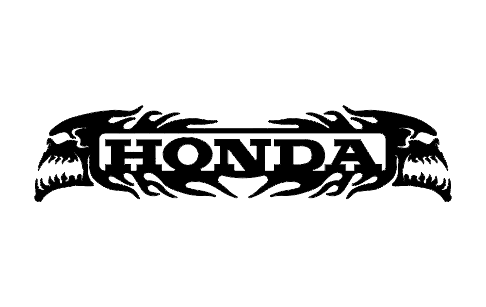 Honda Skulls dxf File Free Download - 3axis.co