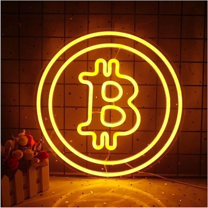 Laser Cut Bitcoin Shaped Neon Sign Free Vector Download - 3axis.co