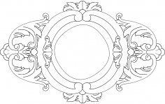 Round Frame dxf File