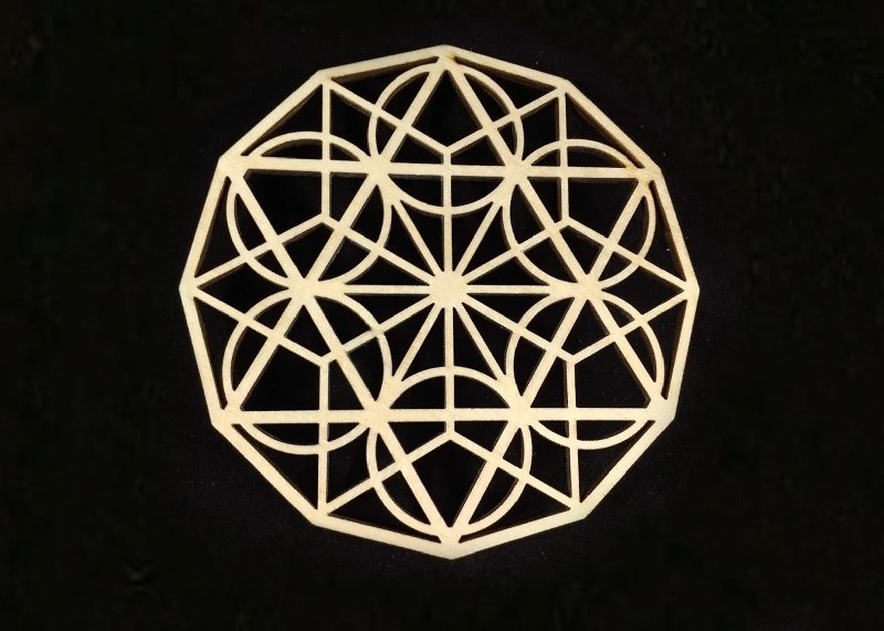 Laser Cut Sacred Geometry Wood Free Vector Download - 3axis.co