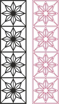 Star Pattern Vector dxf File