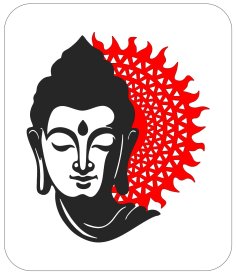 Laser Cut Layered Buddha Wall Decor Free Vector