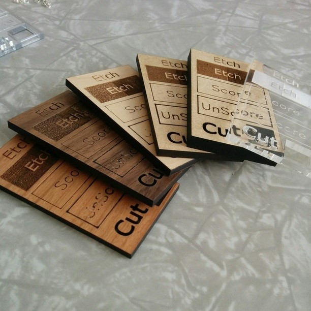 Laser Cut Materials Testing Template SVG File Free Download - 3axis.co - 3D model önizlemesi