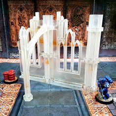 Laser Cut Basilica Ruins DXF File