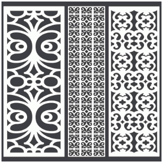 Geometric Patterns For Laser And CNC Cutting Free Vector