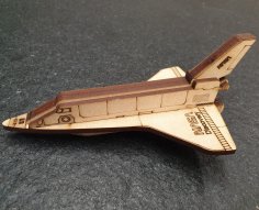 Laser Cut Space Shuttle 3D Model DXF File