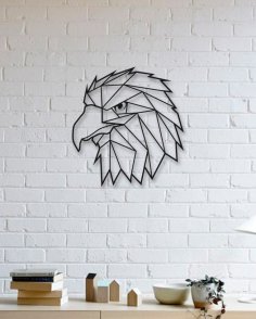 Laser Cut Geometric Eagle Wall Art Free Vector