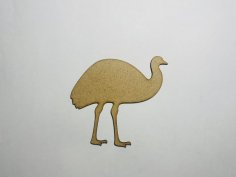 Laser Cut Wood Emu Craft Shape Cutout Free Vector