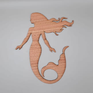 Laser Cut Mermaid Unfinished Wood Cutout Shape Free Vector