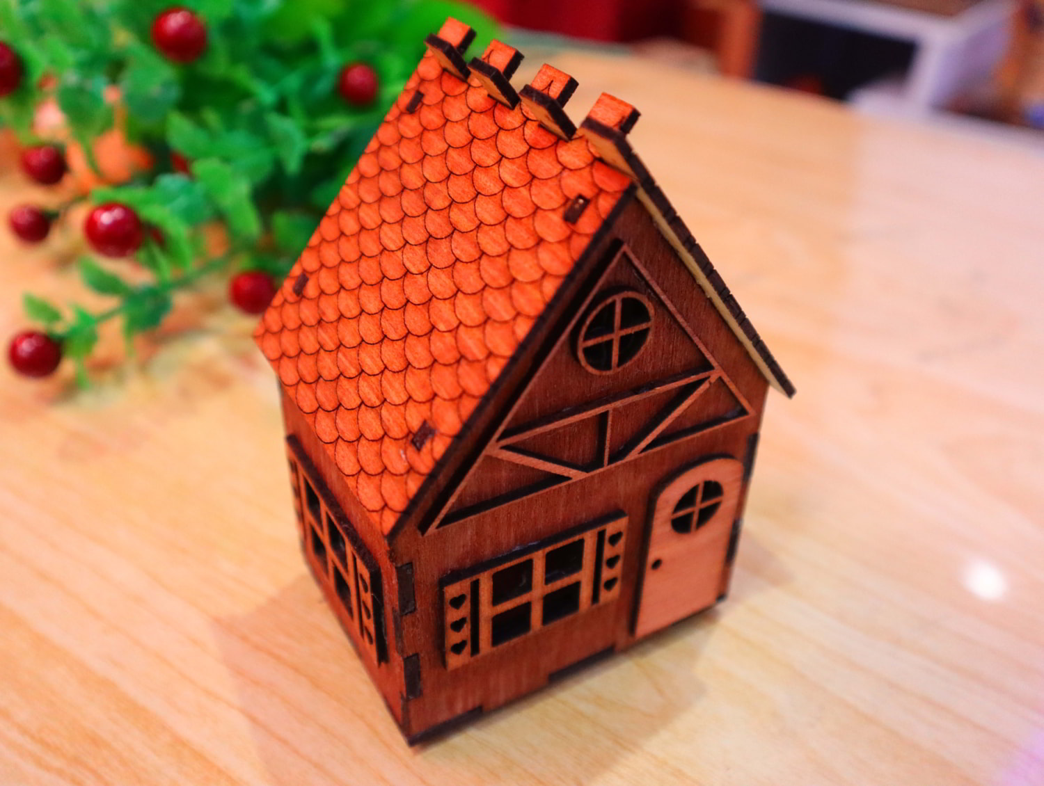 Laser Cut House 3mm Free Vector