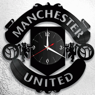 Laser Cut Manchester United Vinyl Wall Clock DXF File