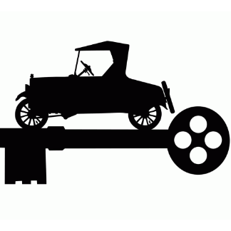 Old Car Silhouette Free Vector