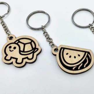 Laser Cut Cute Animal Keychain SVG File