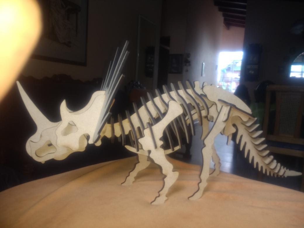Download Laser Cut Styracosaurus 3d Puzzle Dxf File Free Download 3axis Co