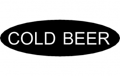 Cold beer dxf File
