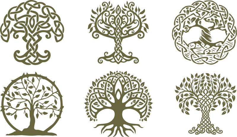 celtic knot tree vector