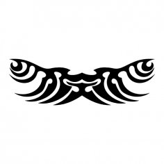 Tribal wings tattoo vector Art jpg Image