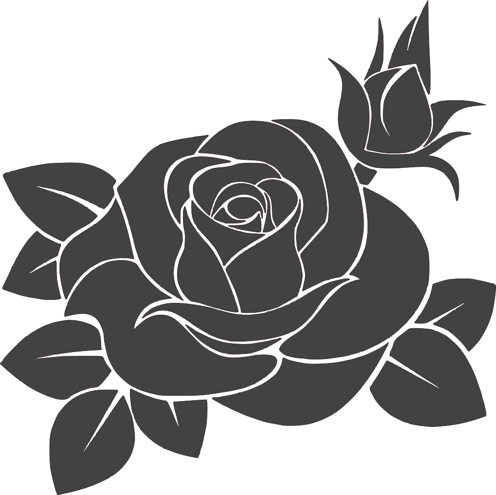 Download Rose Flower DXF File Free Download - 3axis.co