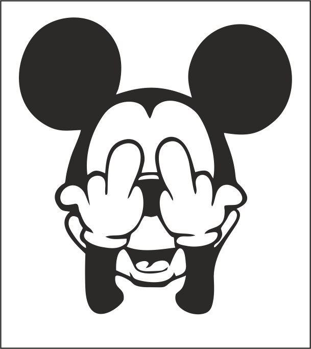 Mickey Sticker Free Vector cdr Download - 3axis.co
