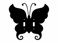 Butterfly 2 Switch Plate dxf File