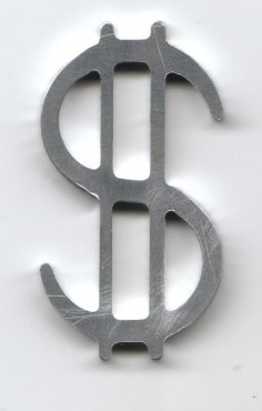 Dollar Sign dxf File