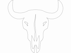 Bull Skull dxf File