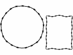 Barb Wire Frame dxf File