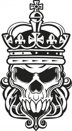 Skull King Vector Art Free Vector