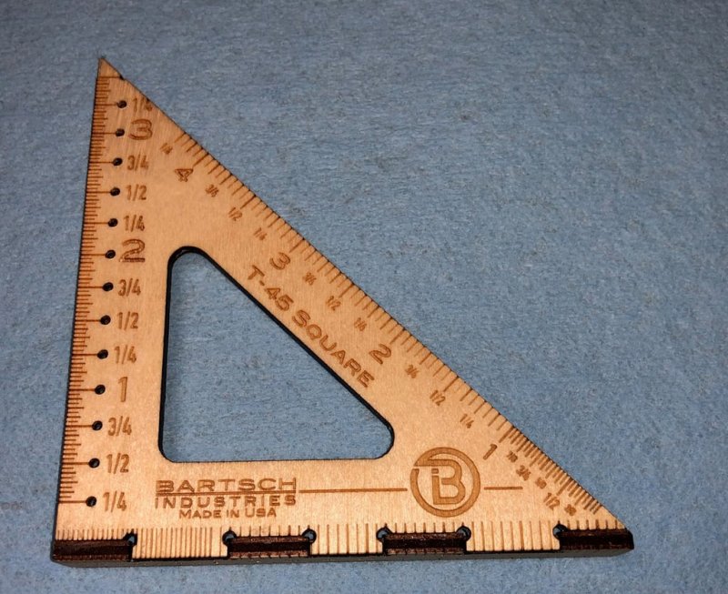 Laser Cut Square Gauge Ruler Free Vector Download - 3axis.co - 3D model önizlemesi
