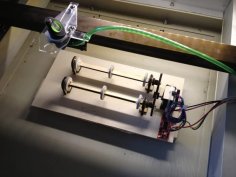 Laser Cut Low-Cost Rotary For Laser Engraver Free Vector