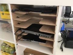 Laser Cut 6-Shelf Laptop and Cable Holder for IKEA KALLAX