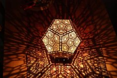 Laser Cut Dodecahedron Shadow Lamp