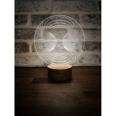 3D Illusion LED Lamp DXF File