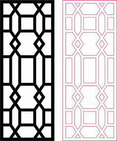 Decorative Room Divider Dxf Pattern Design DXF File