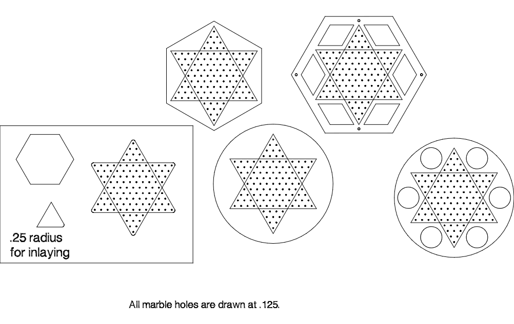 Chinese Checker Board Template