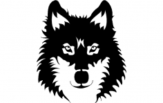 Wolf Face dxf File