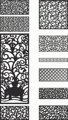 Laser Cut Template Collection Free Vector