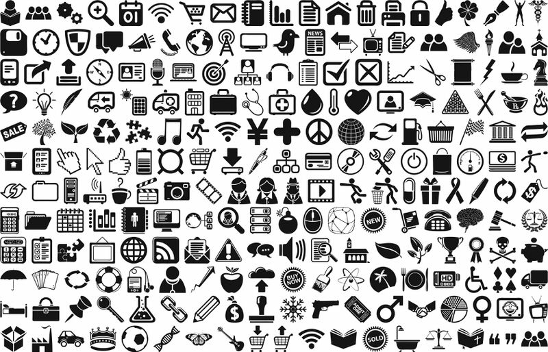 Universal icons Vector Free Vector cdr Download 