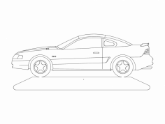 Mustang dxf File