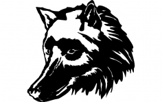 Wolf Head dxf File